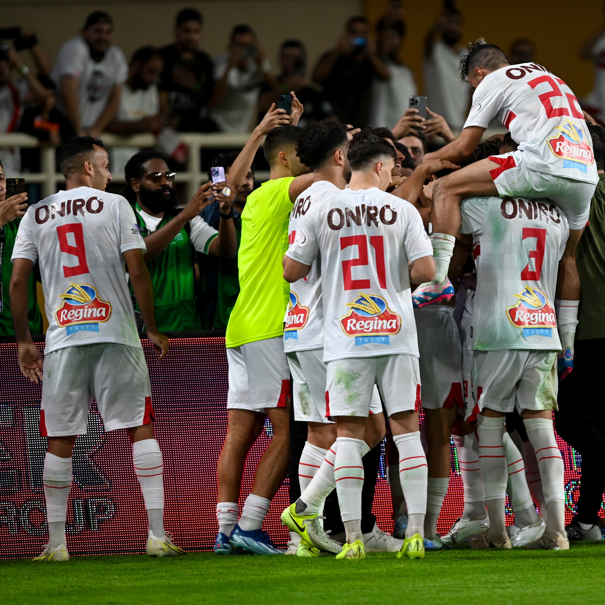 أبرز لقطات مباراة الزمالك وبيراميدز في كأس السوبر المصري