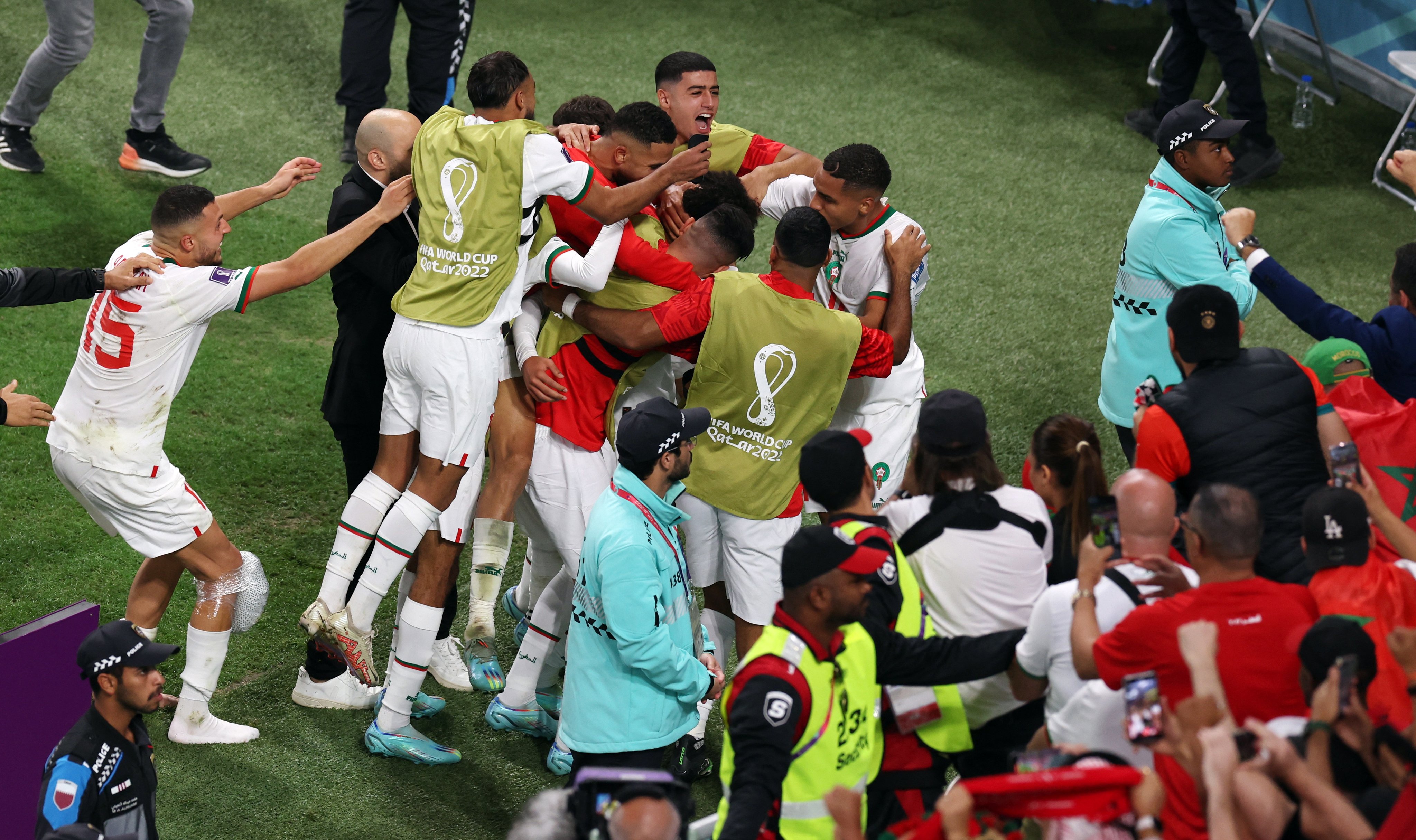 فوز تاريخي لـ المغرب ضد بلجيكا في كأس العالم 2022
