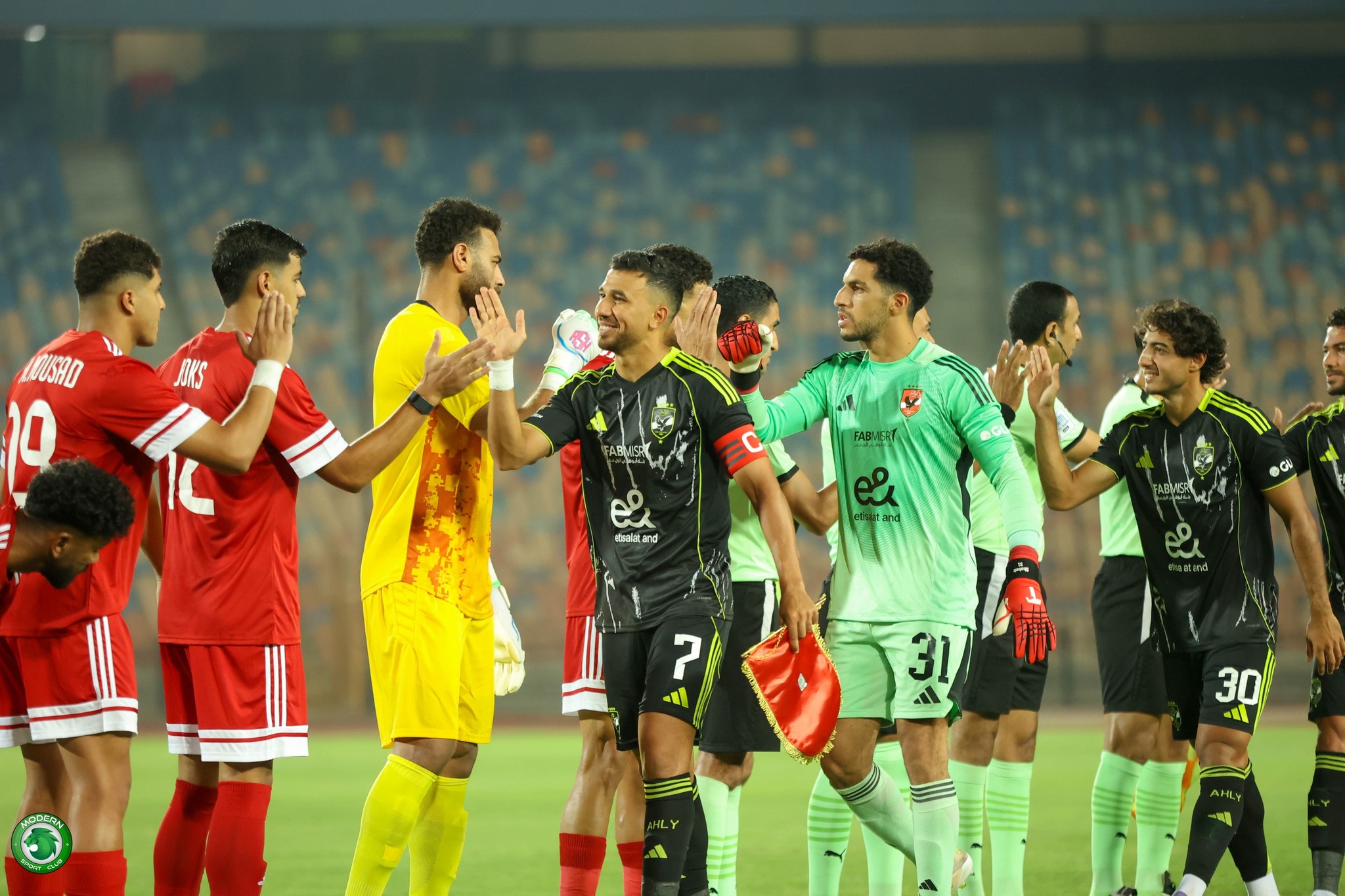 لقطات من تعادل الأهلي ومودرن سبورت في الجولة الأولى بدوري نايل