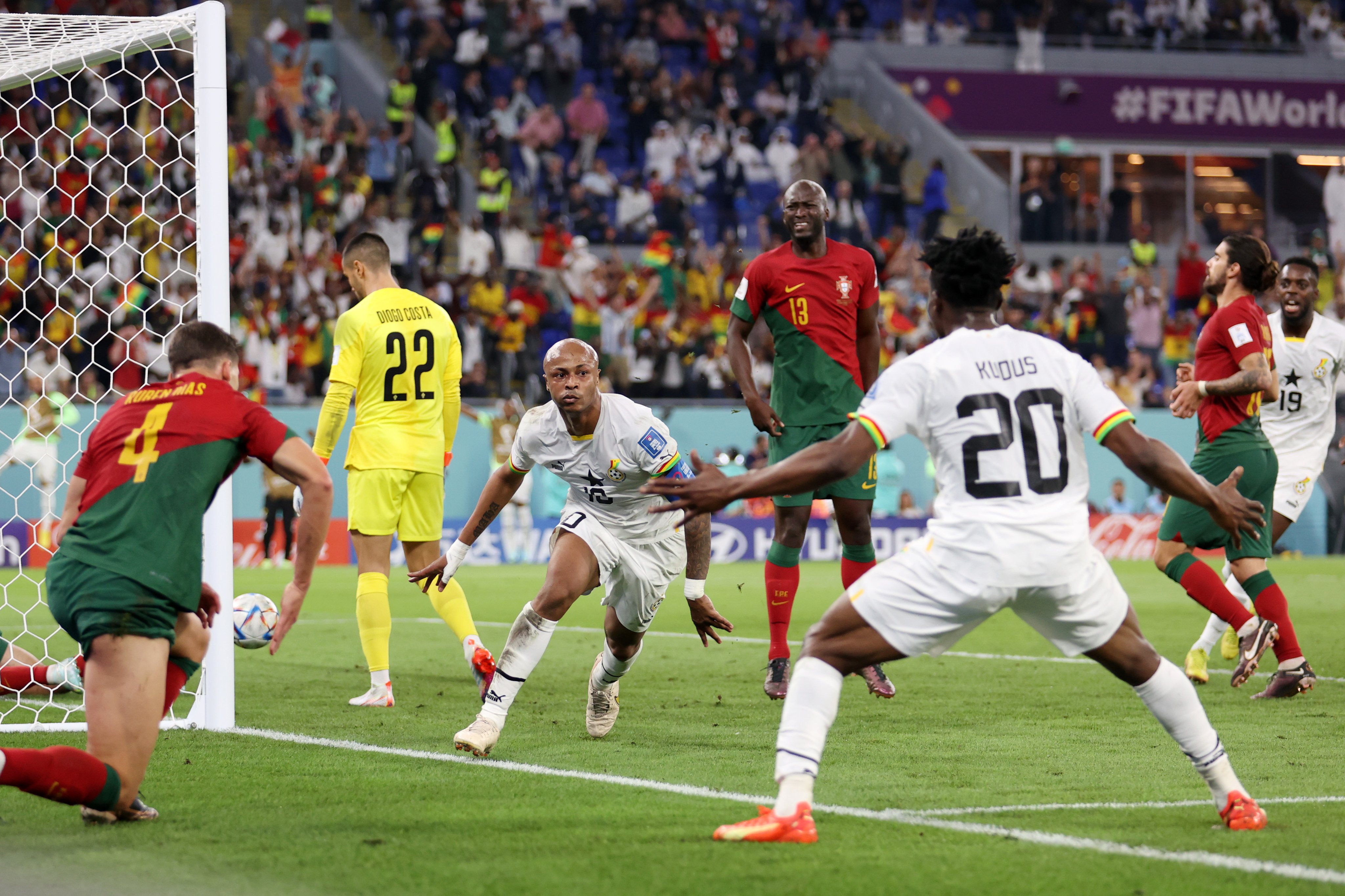 أبرز لقطات فوز البرتغال على غانا بثلاثية في كأس العالم
