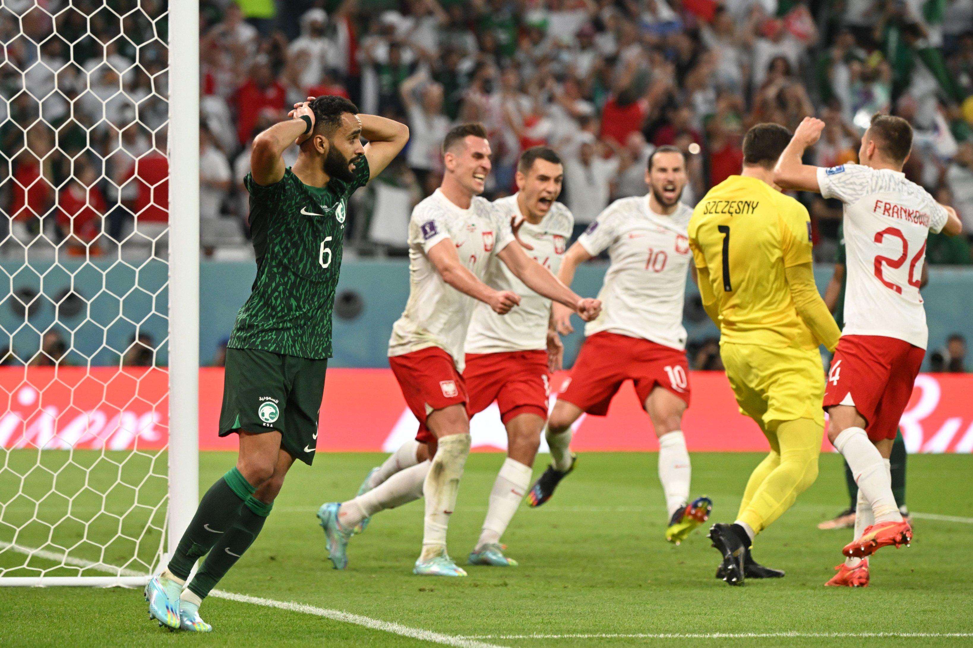 لقطات مثيرة في خسارة السعودية أمام بولندا ببطولة كأس العالم 2022