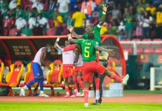 منتخب الكاميرون في مباراة إثيوبيا
