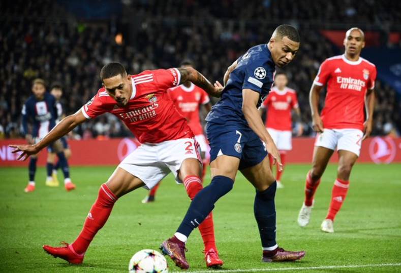 Paris Saint-Germain against Benfica .. 5 numbers reached by Mbappe and colleagues despite the draw