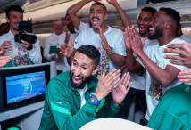 فرحة المنتخب السعودي بالتأهل لكأس العالم