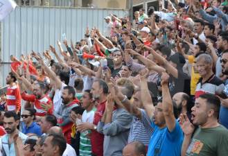 جماهير مباراة بلدية المحلة وجمهورية شبين