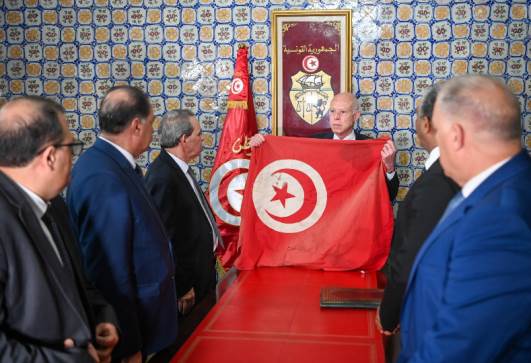 رئيس تونس قيس سعيد،
