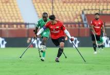 جانب من مباراة مصر ونيجيريا في كأس الأمم الأفريقية للساق الواحدة