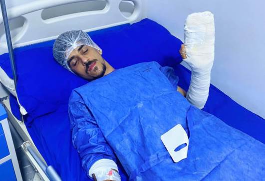 عملية جراحية لمحمد اسامة  لاعب المحلة 