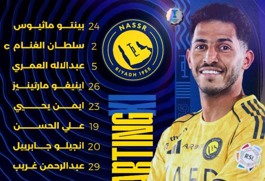 تشكيل النصر السعودي