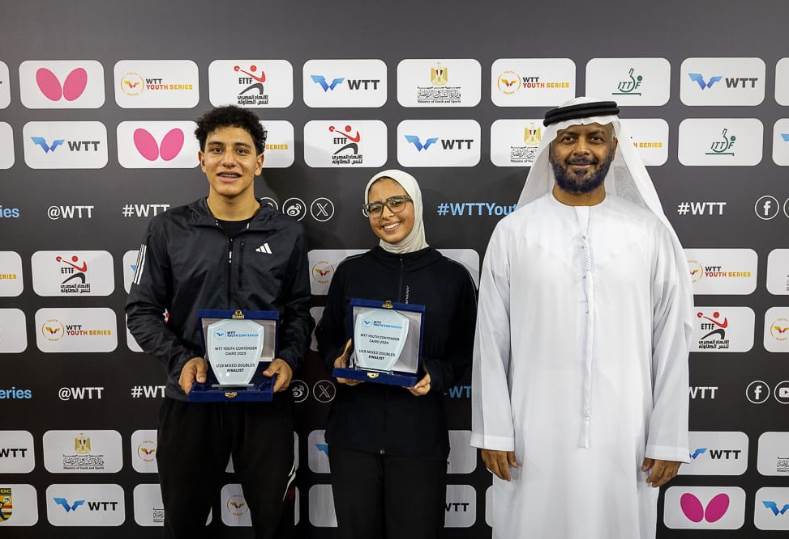 رئيس الوفد الإماراتي في بطولة مصر الدولية لتنس الطاولة 