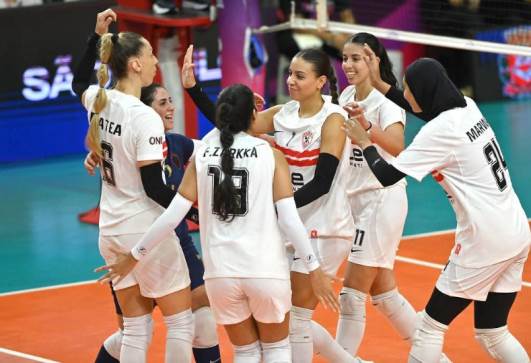 سيدات طائرة الزمالك 