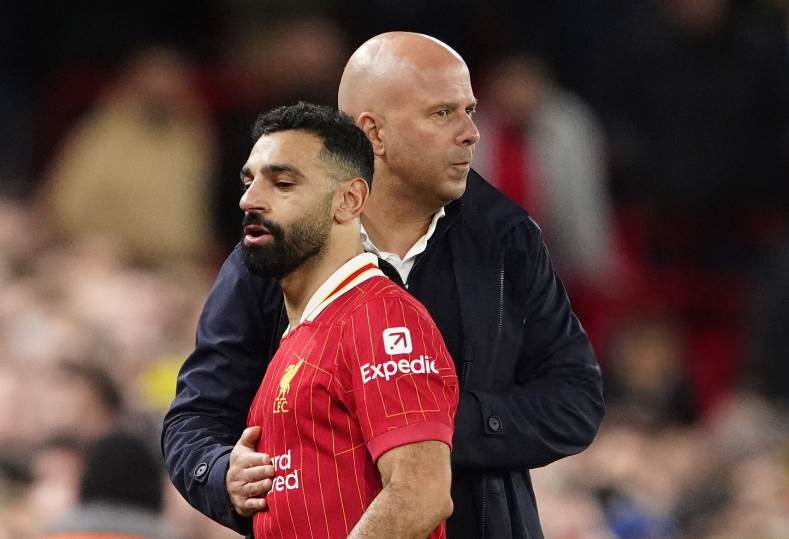 محمد صلاح وأرني سلوت