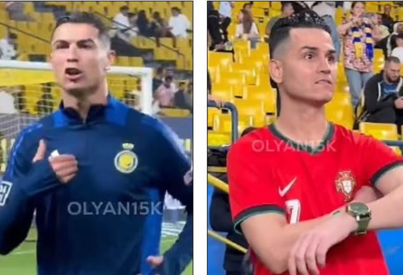 رونالدو والمشجع