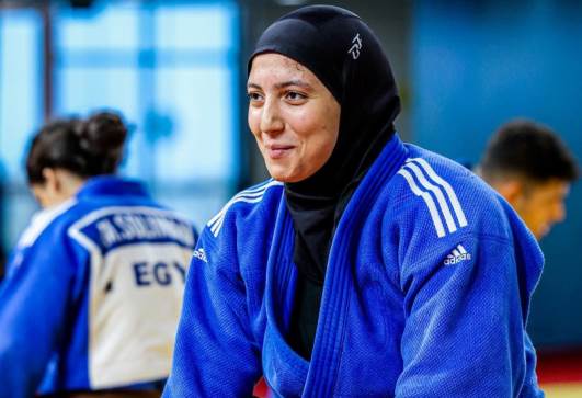 صفاء سليمان لاعبة منتخب الجودو