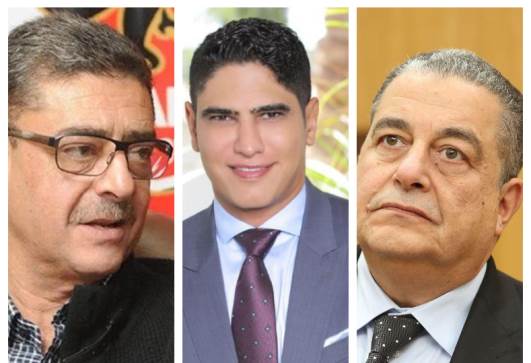 ياسين منصور وأحمد أبوهشيمة ومحمود طاهر