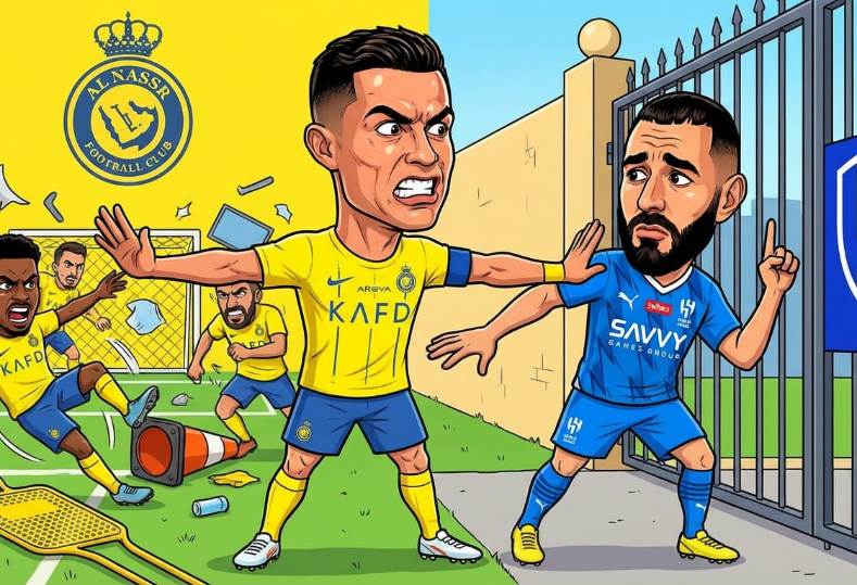 رونالدو وكريم بنزيما 