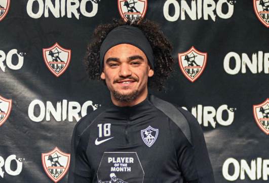  أدم كايد لاعب الفريق الأول لكرة القدم بنادي الزمالك