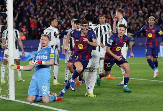 برشلونة ونيوكاسل