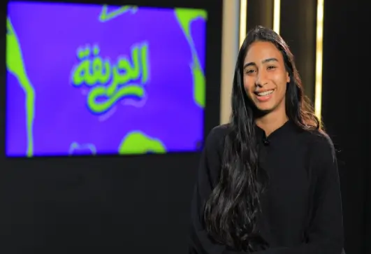 رحمة أسامة قائدة نادي رع للكرة النسائية 