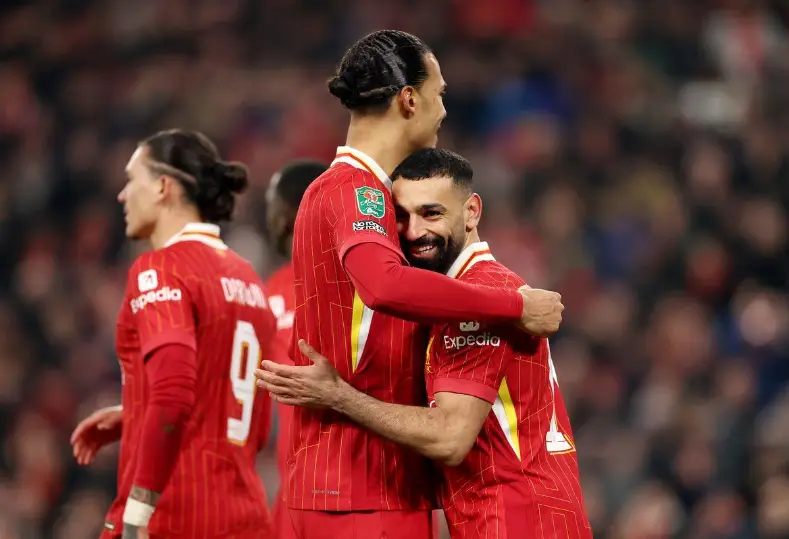 فان دايك ومحمد صلاح
