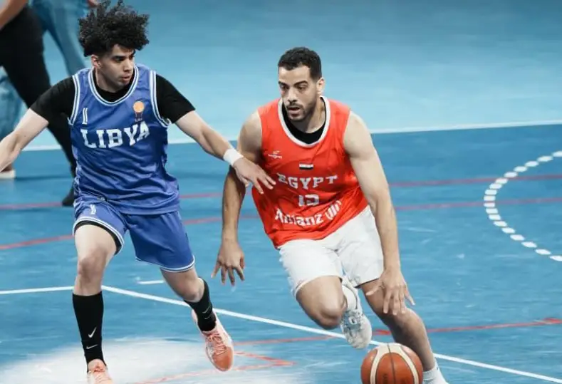 منتخب مصر للسلة أمام ليبيا 