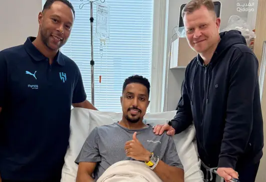 الهلال يعلن نجاح جراحة سالم الدوسري