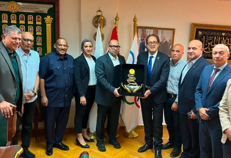 وفد الأنوكا مع مجلس الأولمبية المصرية