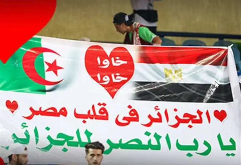 الجماهير المصرية والجزائرية 
